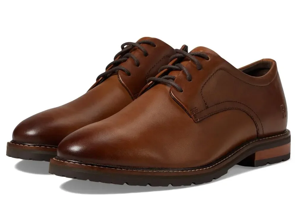 ROCKPORT MENS CEDRIC DARK NATURAL LEATHER 6.5 WIDE